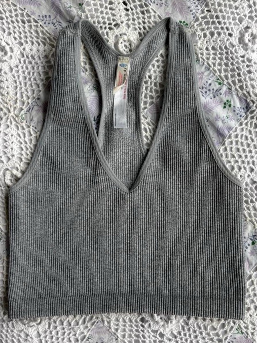 FP Movement Grey Free Throw Crop Tank